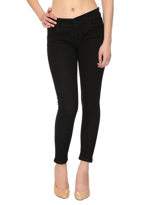solid black denim jeans - 14661909 - Standard Image - 1