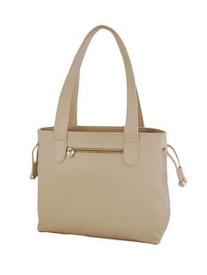 cream leatherette regular handbag - 14662429 - Standard Image - 2