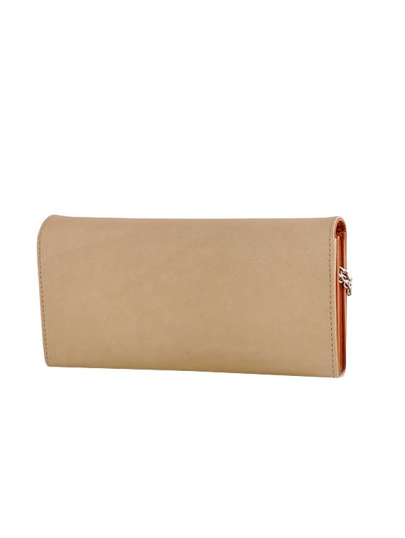 beige leatherette wallet - 14662480 - Zoom Image - 2