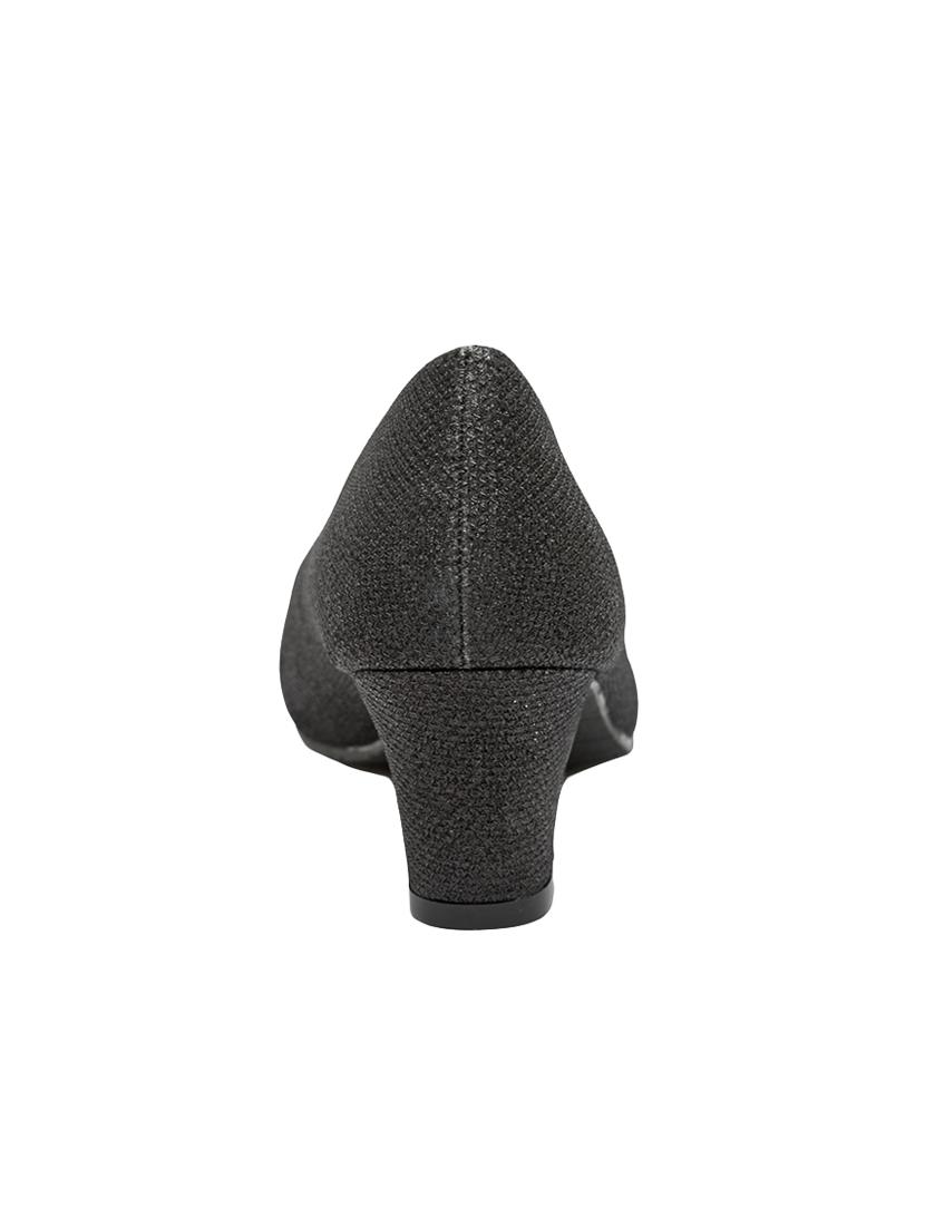 black faux leather slip on pumps - 14664631 - Zoom Image - 3