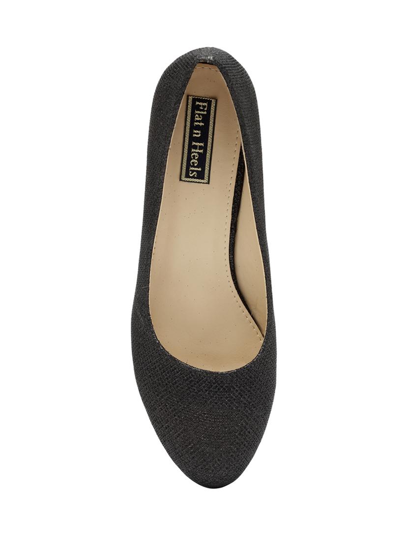 black faux leather slip on pumps - 14664631 - Zoom Image - 4