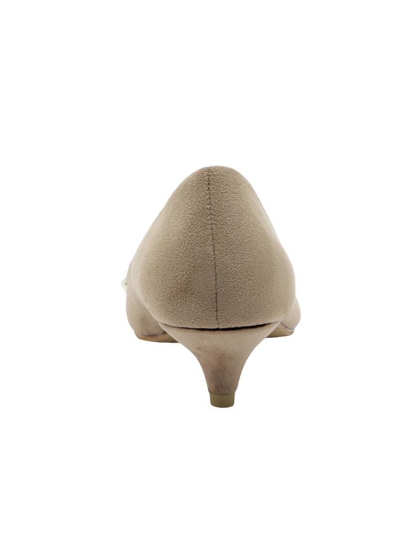 beige suede slip on pumps - 14664645 - Zoom Image - 3