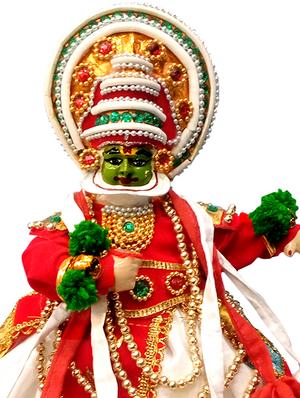 home decorative fiber kathakali doll nalan 15" - 14664778 - Standard Image - 2