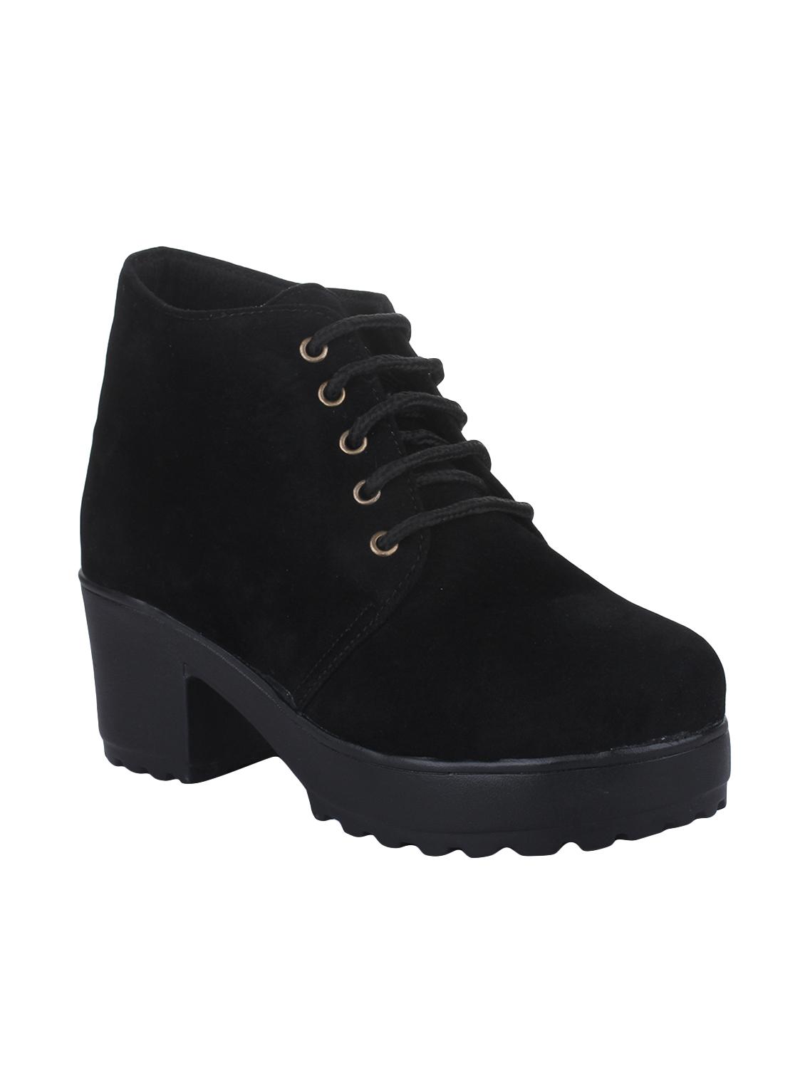 black lace-up ankle boot - 14664828 - Zoom Image - 1