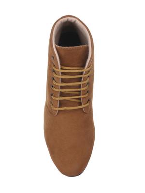 tan lace-up ankle boot - 14664833 - Standard Image - 4
