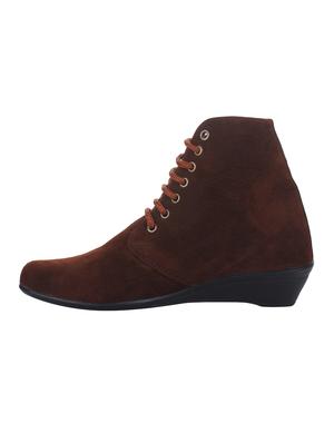 brown lace-up ankle boot - 14664835 - Standard Image - 2