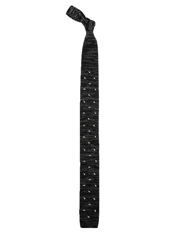 black & grey polyester tie - 14665239 - Zoom Image - 1