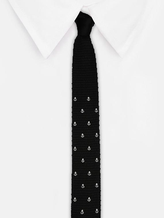 black polyester tie - 14665257 - Zoom Image - 3