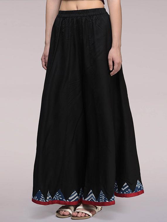 simply kitsch black modal palazzo - 14665345 - Zoom Image - 1