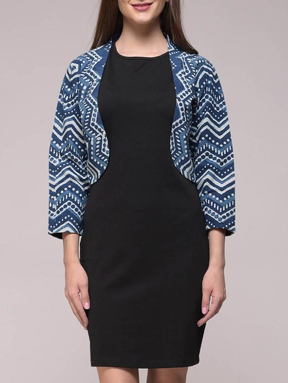 blue printed shrug - 14665354 - Zoom Image - 1