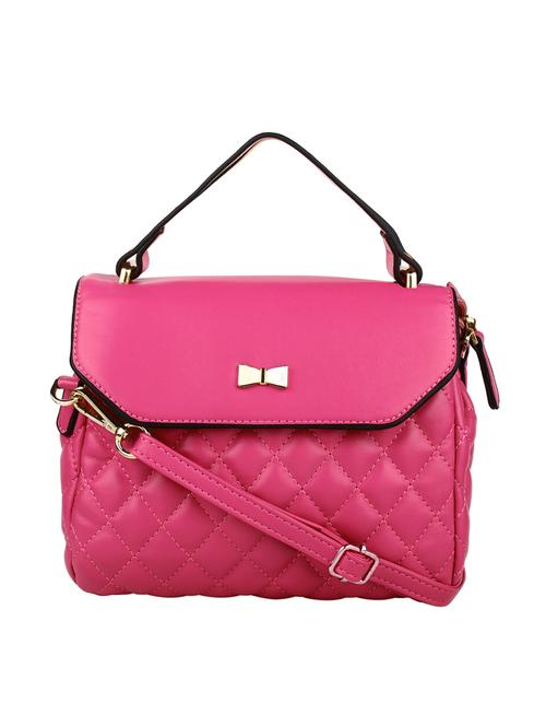 pink leatherette regular sling bag - 14665637 - Very Small Image - 1