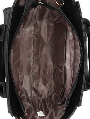 black leatherette regular sling bag - 14665645 - Standard Image - 3