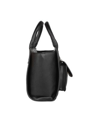 black leatherette regular sling bag - 14665645 - Standard Image - 4