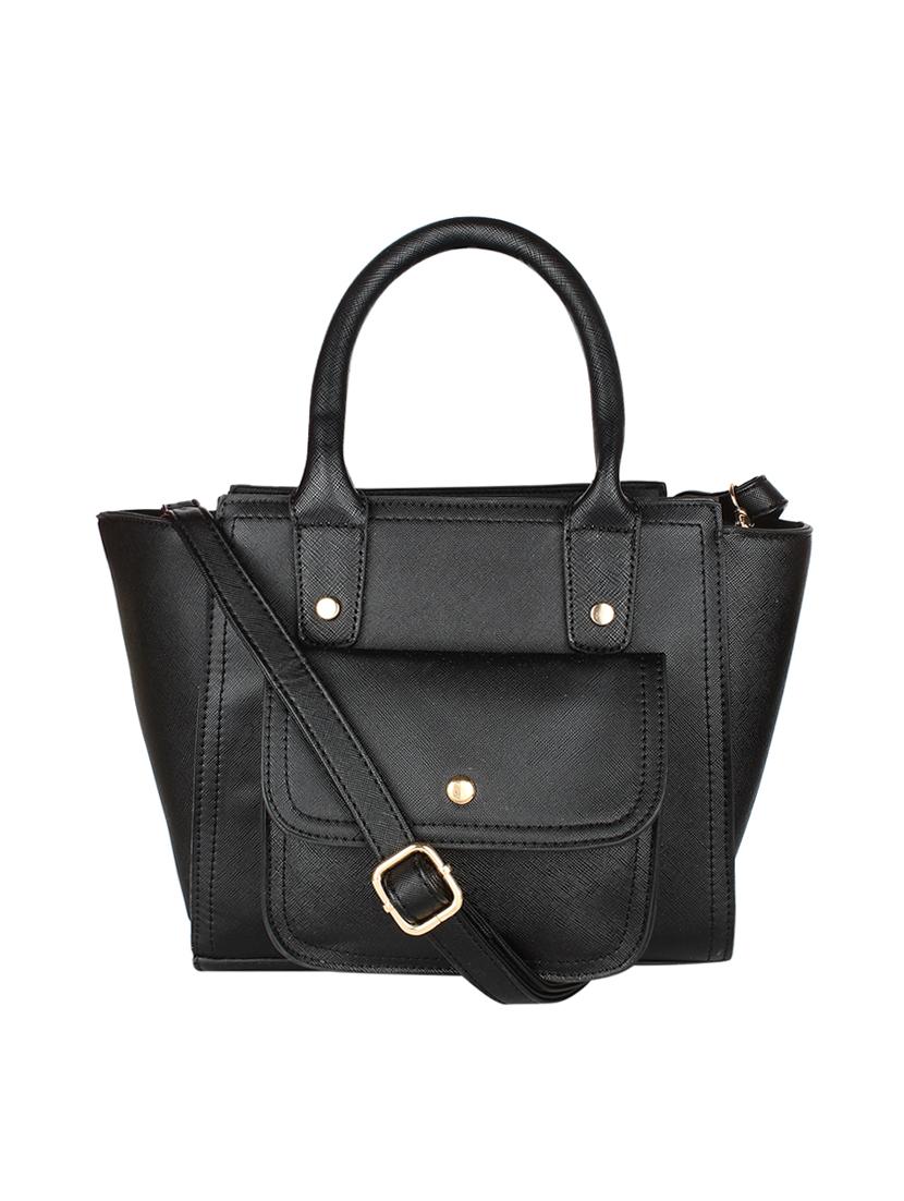 black leatherette regular sling bag - 14665645 - Zoom Image - 1