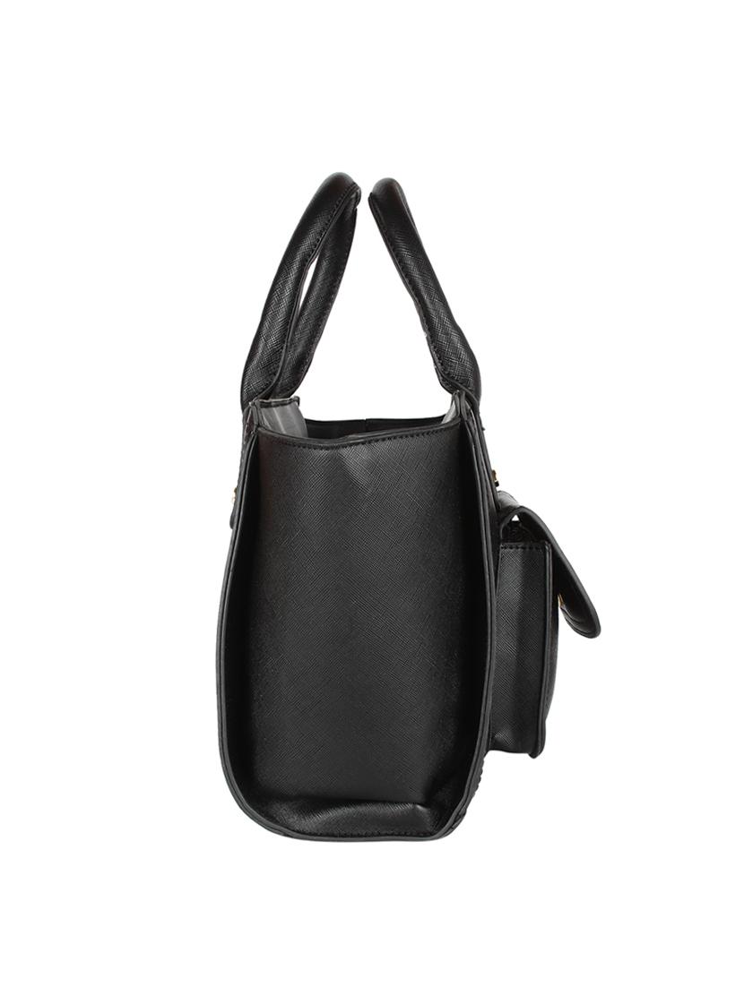 black leatherette regular sling bag - 14665645 - Zoom Image - 4