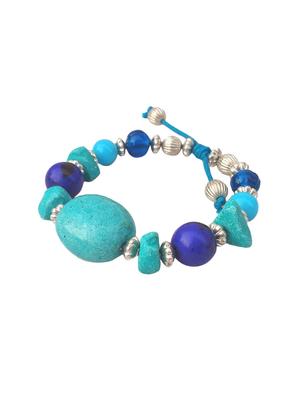 blue glass bracelet - 14667431 - Standard Image - 2