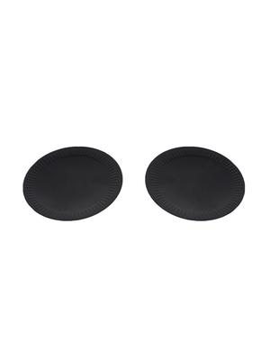 white pillar candles with black iron candle stand ( set of -2 ) - 14668034 - Standard Image - 4