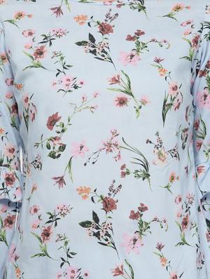 bell sleeved floral top - 14668802 - Standard Image - 4