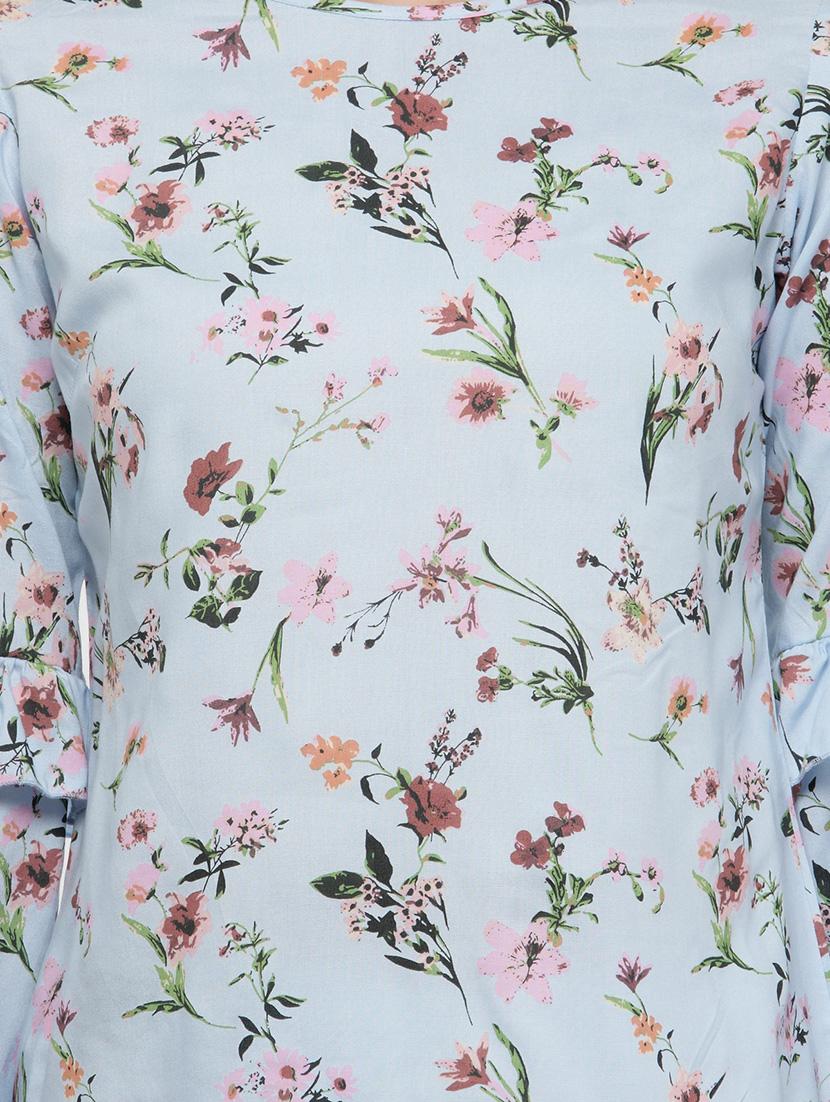 bell sleeved floral top - 14668802 - Zoom Image - 4