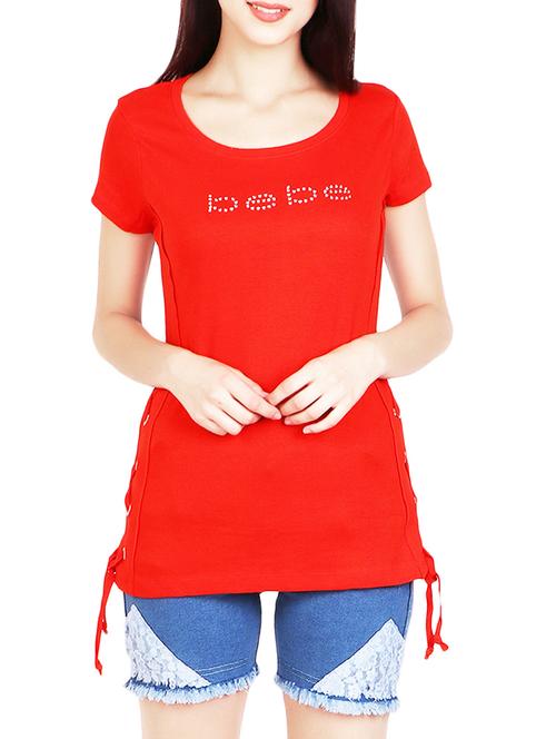 red cotton top - 14669518 - Standard Image - 1