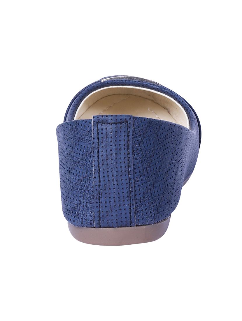 blue leather slip on ballerina - 14669555 - Zoom Image - 3