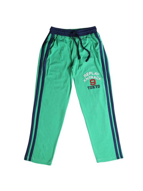 green cotton track pant - 14670495 - Very Small Image - 1