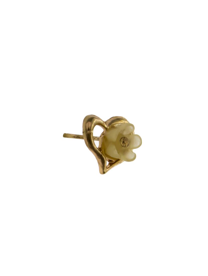 gold metal studs earrings - 14671886 - Zoom Image - 2
