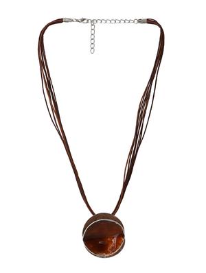 brown metal short necklace - 14672246 - Standard Image - 2