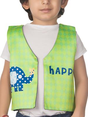 multi colored cotton blend waistcoat - 14674698 - Standard Image - 4