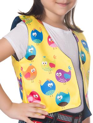 yellow cotton blend waistcoat - 14674701 - Standard Image - 2