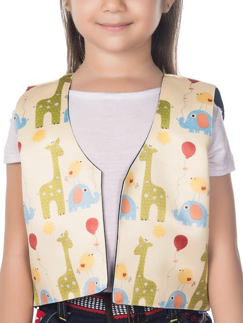 beige cotton blend waistcoat - 14674703 - Standard Image - 1