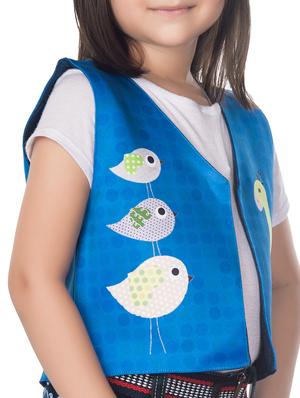 blue cotton blend waistcoat - 14674709 - Standard Image - 2