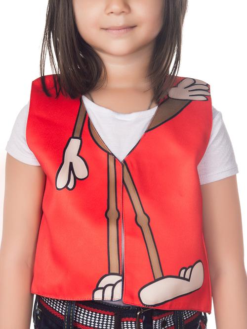 red cotton blend waistcoat - 14674716 - Standard Image - 1
