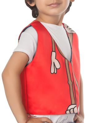 red cotton blend waistcoat - 14674716 - Standard Image - 5
