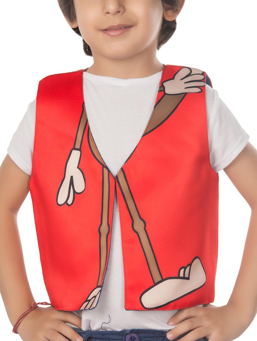 red cotton blend waistcoat - 14674716 - Zoom Image - 4