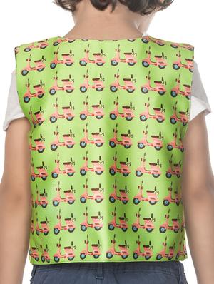 green cotton blend waistcoat - 14674717 - Standard Image - 2