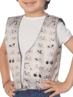 beige cotton blend waistcoat - 14674718 - Standard Image - 2