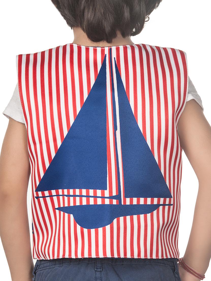 red cotton blend waistcoat - 14674723 - Zoom Image - 3