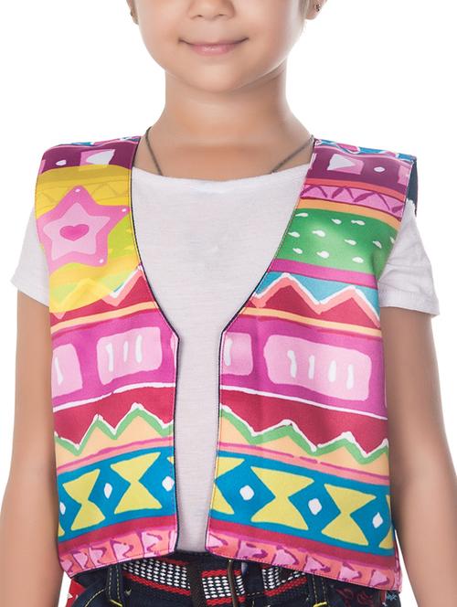 multi colored cotton blend waistcoat - 14674724 - Standard Image - 1