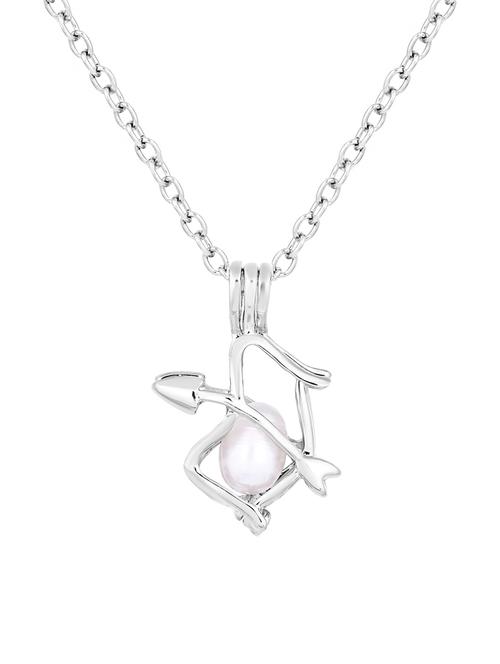 silver metal pendant - 14675810 - Standard Image - 1