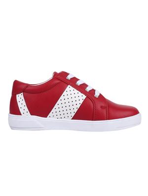 red leatherette sneaker - 14676403 - Standard Image - 2