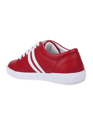 red leatherette sneaker - 14676404 - Standard Image - 3