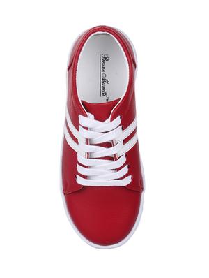 red leatherette sneaker - 14676404 - Standard Image - 4