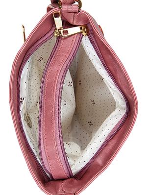 pink leatherette regular sling bag - 14676521 - Standard Image - 3