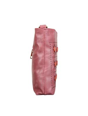 pink leatherette regular sling bag - 14676521 - Standard Image - 4
