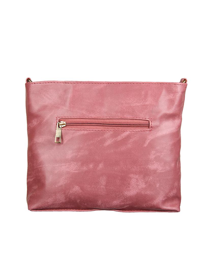 pink leatherette regular sling bag - 14676521 - Zoom Image - 2