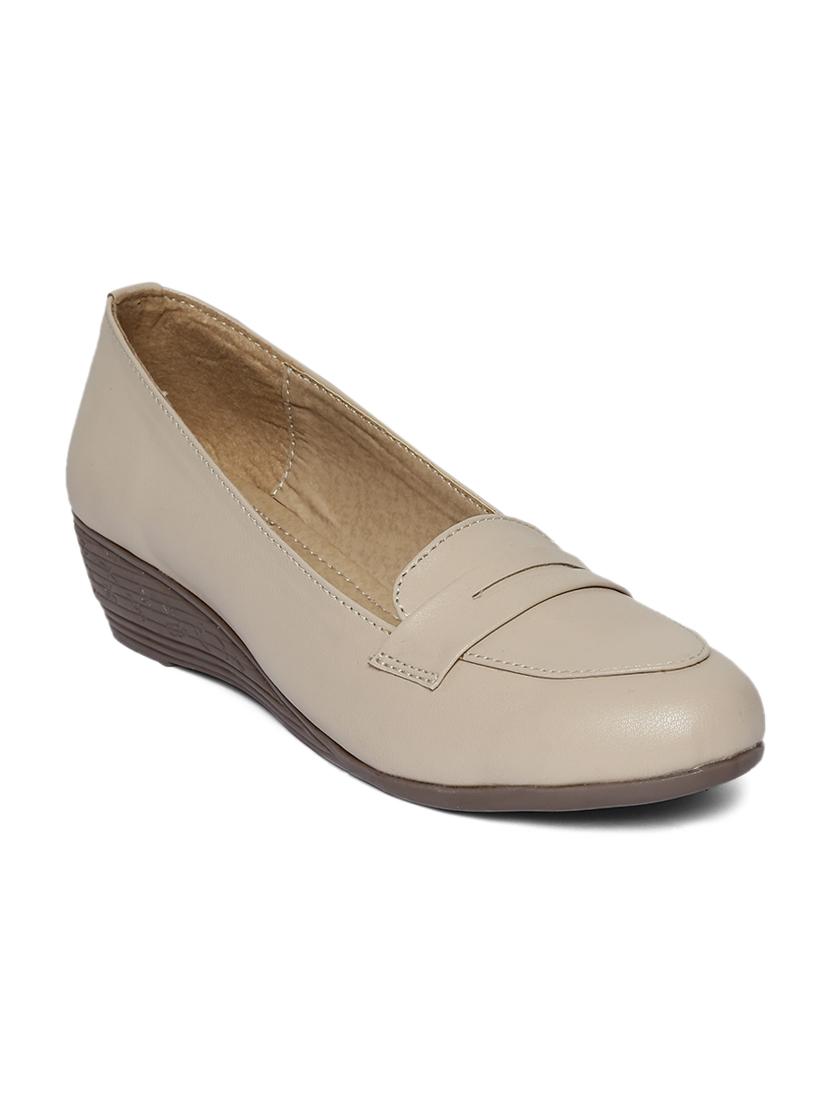 beige slip on formal shoe - 14676861 - Zoom Image - 1