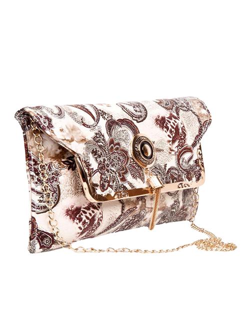 brown printed regular sling bag - 14677693 - Standard Image - 1
