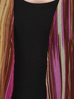 multi colored printed shrug - 14677884 - Standard Image - 4