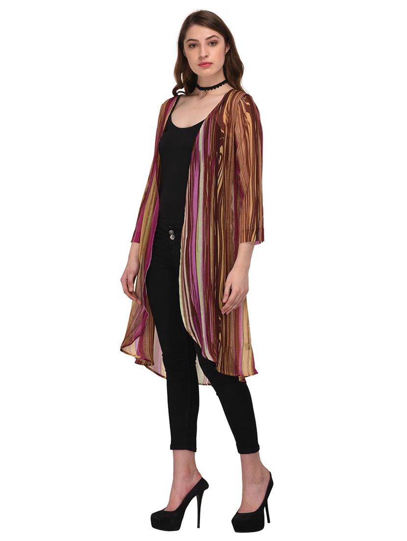 multi colored printed shrug - 14677884 - Zoom Image - 2